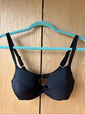 Victoria's Secret Black Bikini Top with Underwire Support